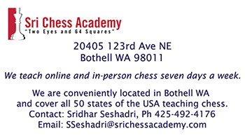 Sri Chess Academy business card